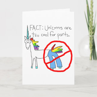 Too Cool For Pants Card