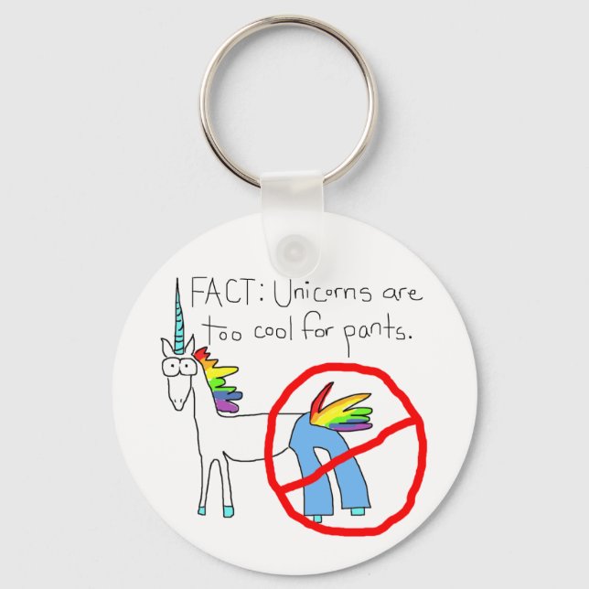 Too Cool For Pants Key Ring (Front)