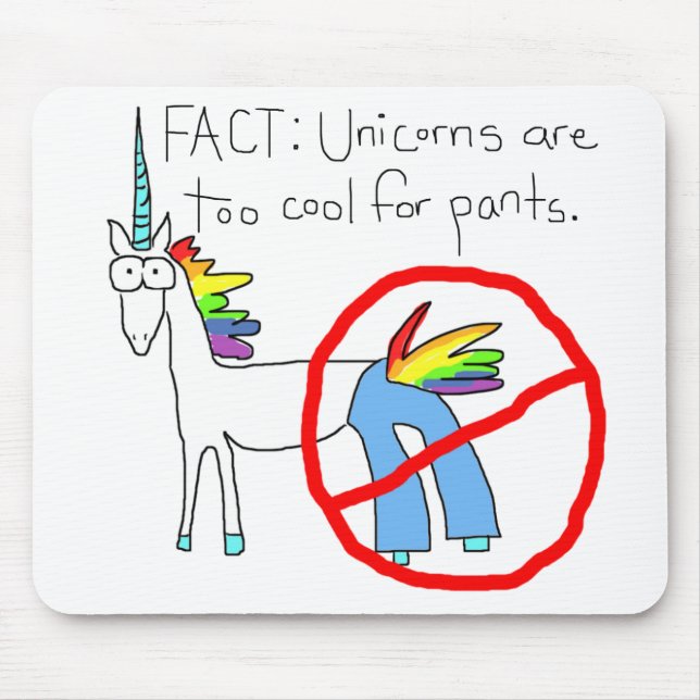 Too Cool For Pants Mouse Mat (Front)