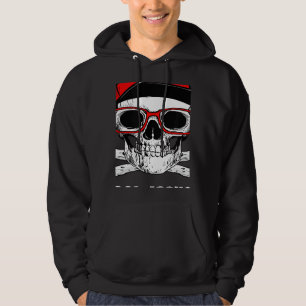 Too Cool For School Back To School Skeleton Skull  Hoodie