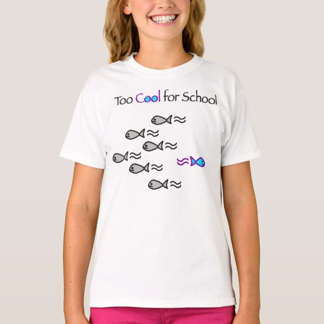 Too Cool for School - Fish Kid's Shirt (Front)