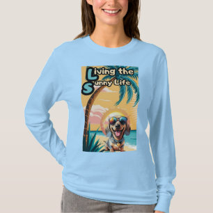 Too Cool for the Shade: Sunglass-Wearing Pup T-Shirt