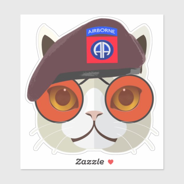 “Too Cool Paratrooper Cat” (Sheet)