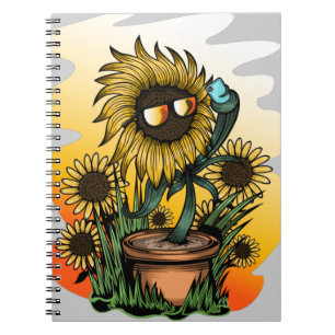 Too Cool Sunflower Notebook