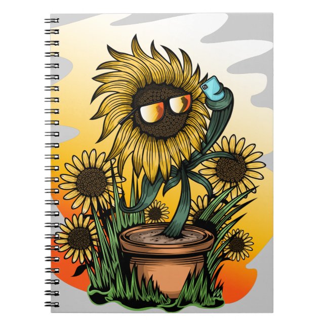 Too Cool Sunflower Notebook (Front)