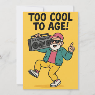 Too Cool to Age Holiday Card
