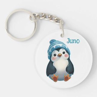 Too Cool to Waddle Key Ring