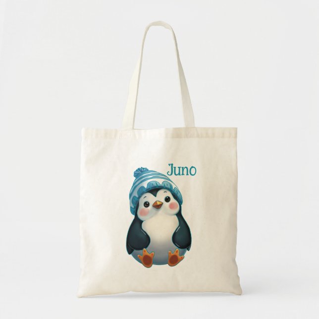 Too Cool to Waddle Tote Bag (Front)