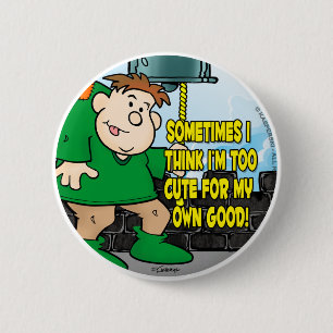 Too Cute 6 Cm Round Badge