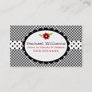 Too Cute Black & White Custom Mummy Card