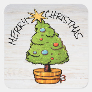 TOO CUTE Christmas Sticker