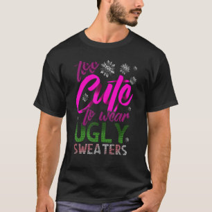 Too Cute Funny Christmas Ugly Sweaters