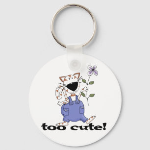 Too Cute Kitty Cat Tshirts and Gifts Key Ring