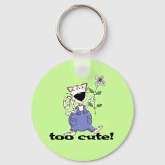 Too Cute Kitty Cat Tshirts and Gifts Key Ring
