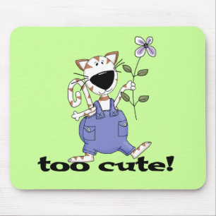 Too Cute Kitty Cat Tshirts and Gifts Mouse Mat