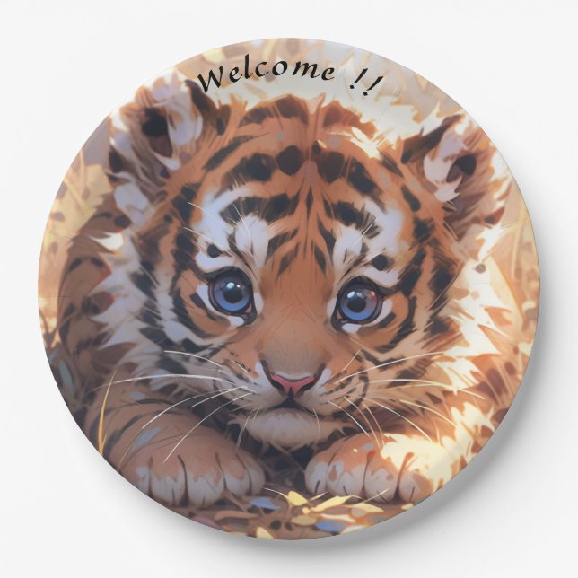 Too cute paper plate (Front)