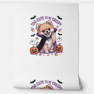 Too Cute to be Creepy Halloween Tee PNG Wallpaper