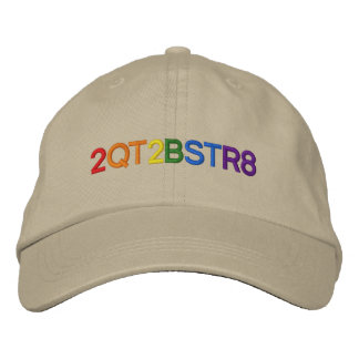 Too cute to be straight embroidered hat