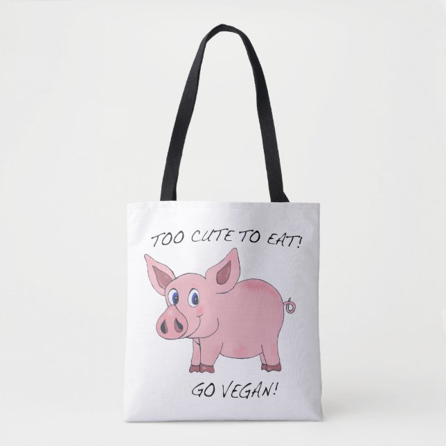 Too Cute To Eat Pig Bag (Front)