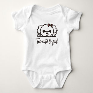 Too cute to fail(4) baby bodysuit