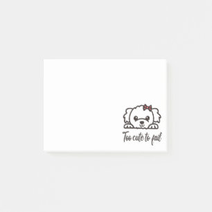Too cute to fail(4) post-it notes