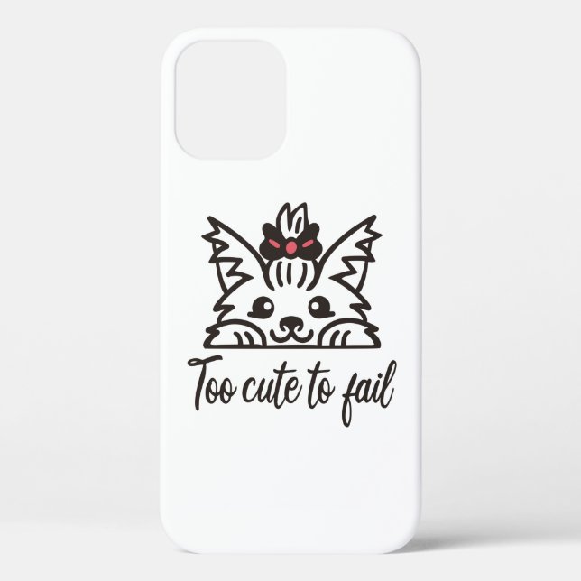Too cute to fail Case-Mate iPhone case (Back)