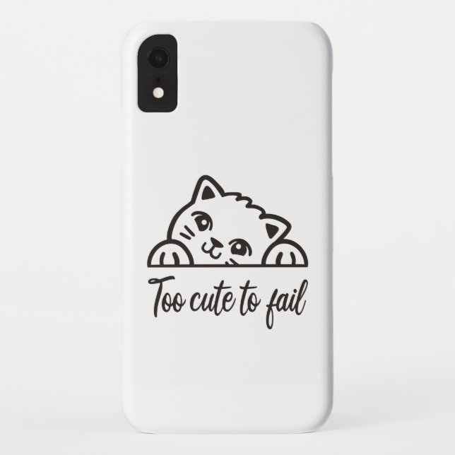 Too cute to fail Case-Mate iPhone case (Back)