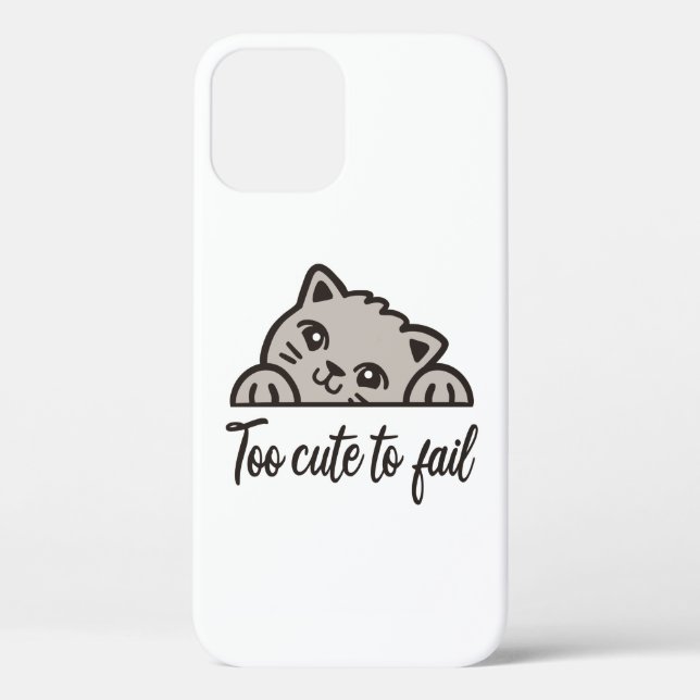Too cute to fail Case-Mate iPhone case (Back)