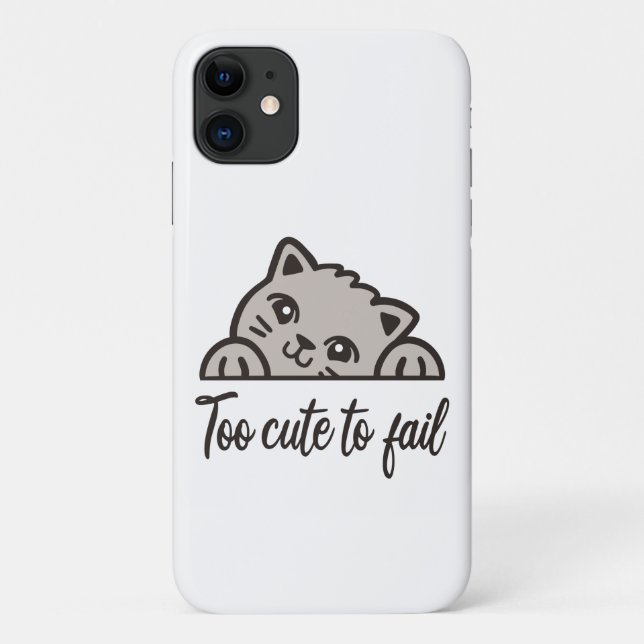 Too cute to fail Case-Mate iPhone case (Back)