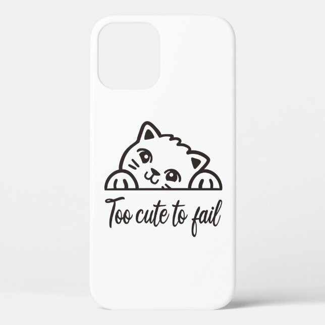 Too cute to fail Case-Mate iPhone case (Back)