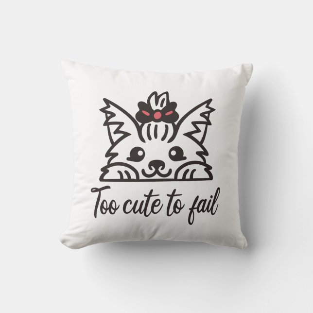 Too cute to fail cushion (Front)