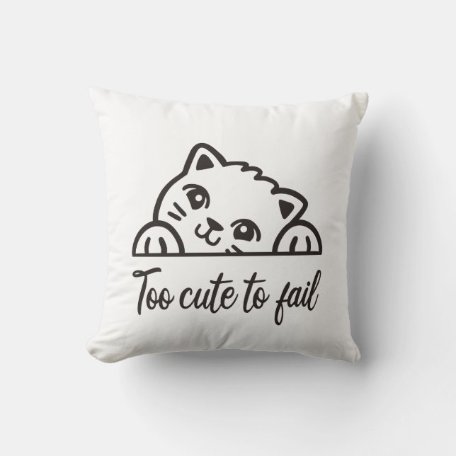 Too cute to fail cushion (Front)