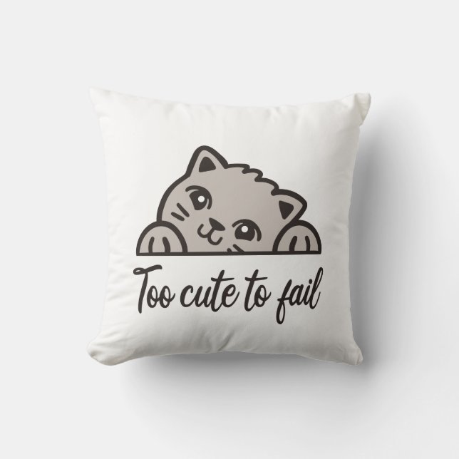 Too cute to fail cushion (Front)