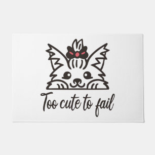Too cute to fail doormat