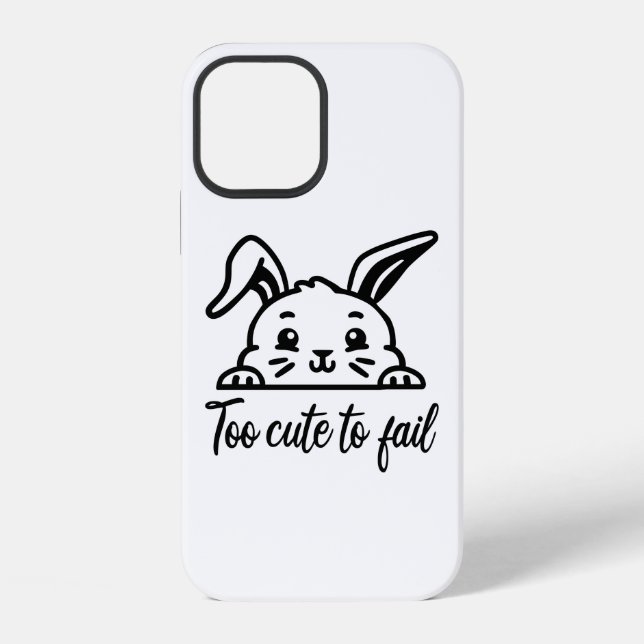 Too cute to fail iPhone case (Back)