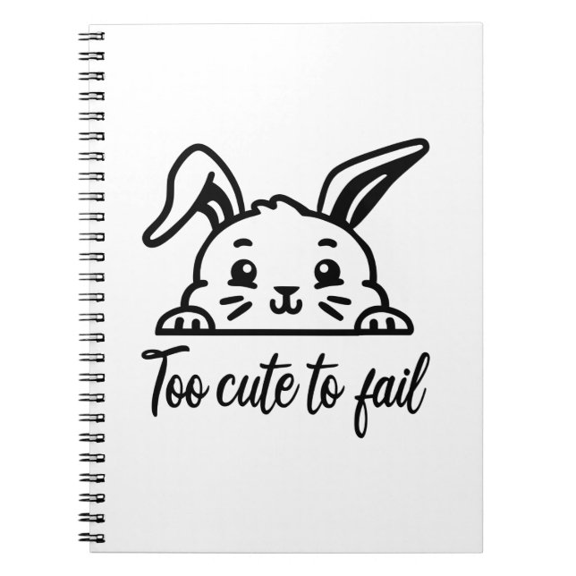 Too cute to fail notebook (Front)