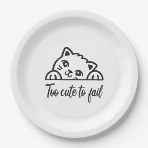 Too cute to fail paper plate