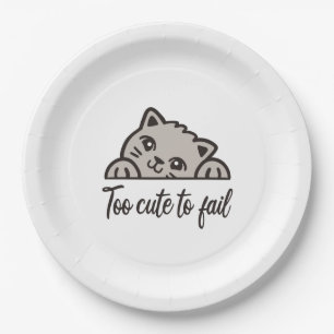 Too cute to fail paper plate