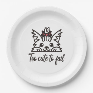 Too cute to fail paper plate