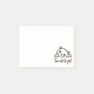 Too cute to fail post-it notes