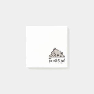 Too cute to fail post-it notes