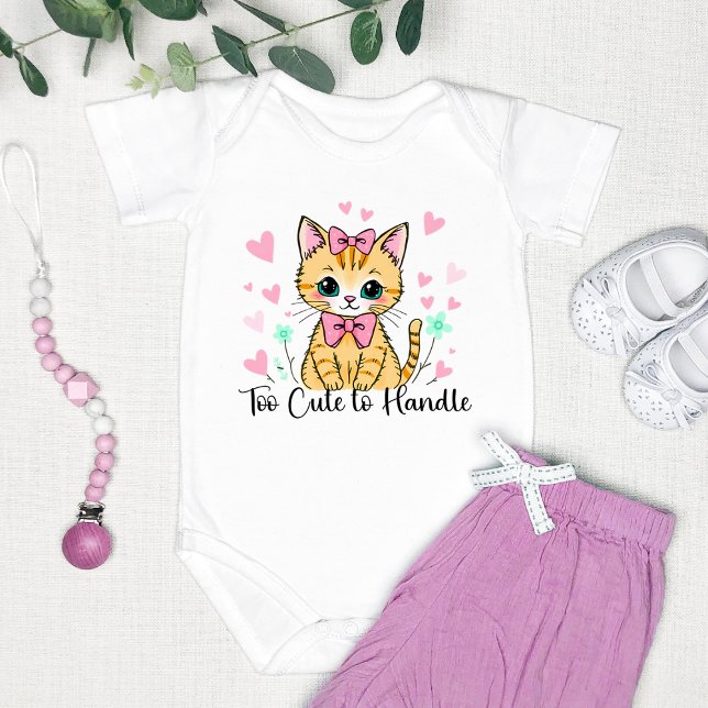"Too Cute to Handle" Adorable Baby Bodysuit (Creator Uploaded)