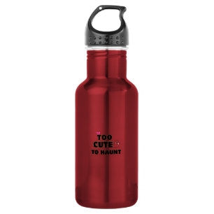 Too Cute To Haunt Cute Ghost Halloween Aesthetic 532 Ml Water Bottle