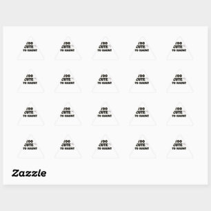 Too Cute To Haunt Cute Ghost Halloween Aesthetic Triangle Sticker