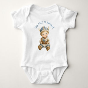 Too Cute to Pillage Viking Baby Bodysuit