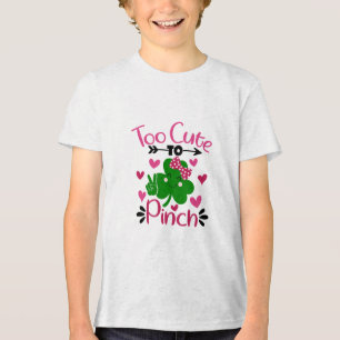 Too Cute to Pinch – St. Patrick’s Day Fun Tri-Blend Shirt