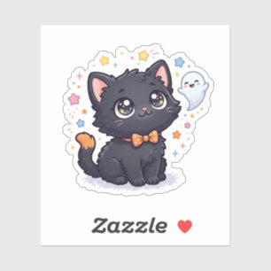 Too Cute To Spook Adorable Black Kitten Halloween 