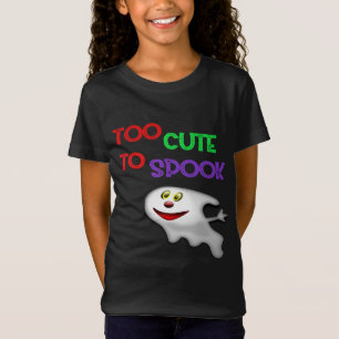 Too Cute to Spook Adorable Ghost Halloween Design T-Shirt