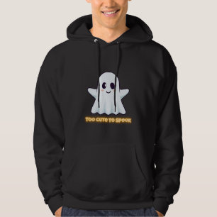 Too Cute To Spook – Adorable Kawaii Ghost Hallowee Hoodie