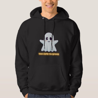 Too Cute To Spook – Adorable Kawaii Ghost Hallowee Hoodie
